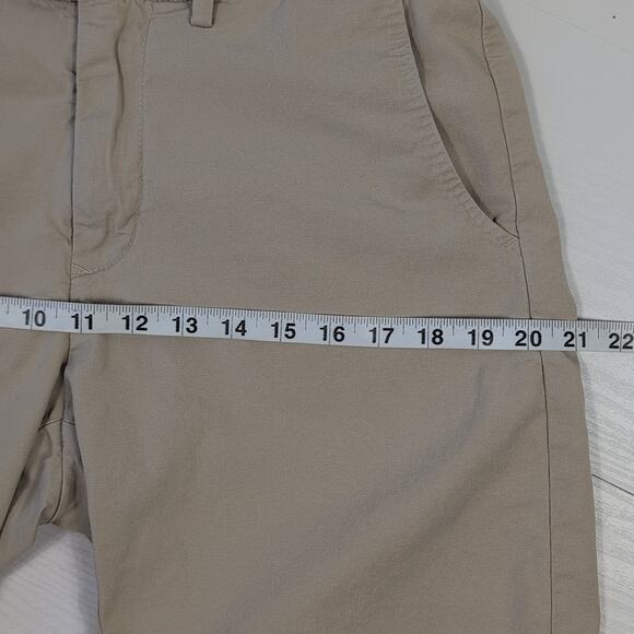 GANT Men's W31 Beige Chino Shorts Casual Cotton Stretch Flat Front Classic - Picture 8 of 16